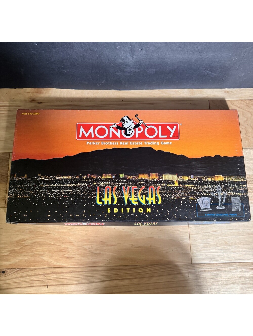 Monopoly Las Vegas Board Game 1997 USAopoly Complete Parker Bros (Sealed Pieces)